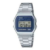 Casio Steel Retro Classic Blue Frame Watch A158WEA-2EF