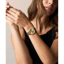 Fossil Ladies Carlie Gold Bracelet Watch ES5465