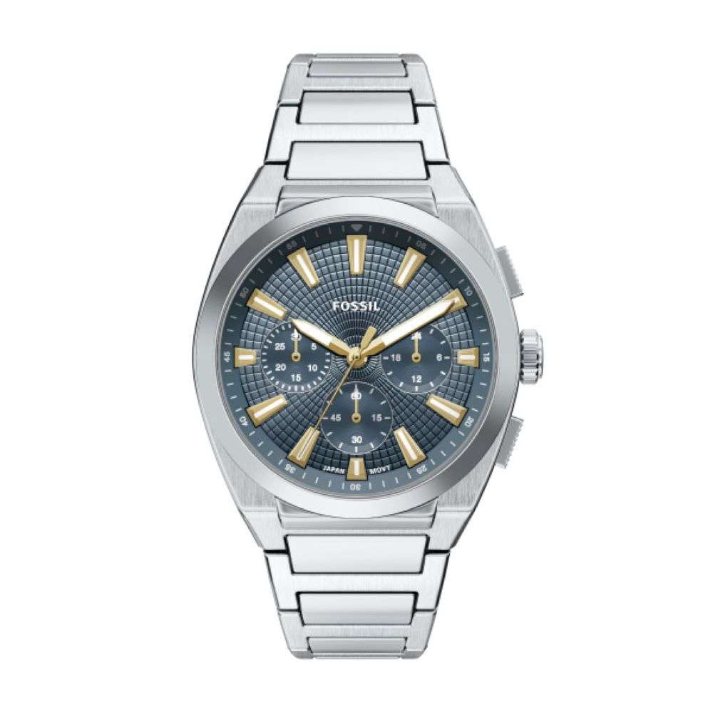 FS6154 Fossil gents two tone chronograph everett watch front image FS6154 Fossil gents two tone chronograph everett watch front image