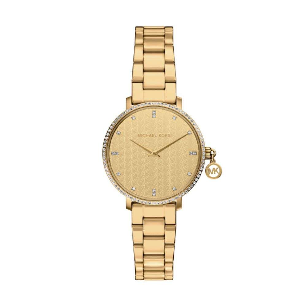 MK7572 Michael Kors Pyper gold bracelet ladies watch front image