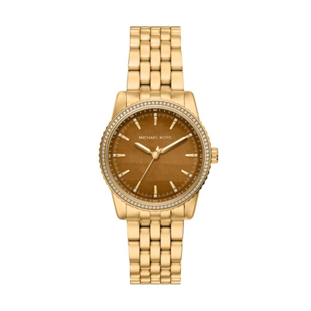 MK7581 Michael Kors gold bracelet bronze dial bryant watch front image