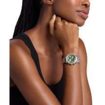 Michael Kors Ladies Bryant Steel Green Dial Watch MK7583