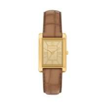 Michael Kors Ladies Essex Gold Leather Watch MK7584