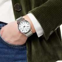 Lorus Mens Steel Expandable Bracelet Watch RG855CX5