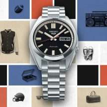 Seiko 5 Mens Deep Black Wash Automatic Watch SRPK89K1