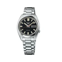 Seiko 5 Mens Deep Black Wash Automatic Watch SRPK89K1