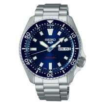 Seiko 5 Koniro Blue Dial Auto Steel Watch SRPL83K1