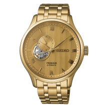 Seiko Presage Mens Zen Kyoto Gold Watch SSA468J1