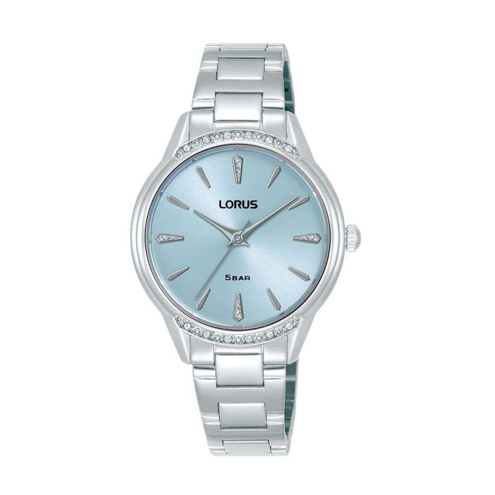 rg253yx9 lorus ladies watch steel bracelet ice blue dial