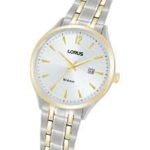Lorus Mens Gold Steel Analogue Watch RH992RX9