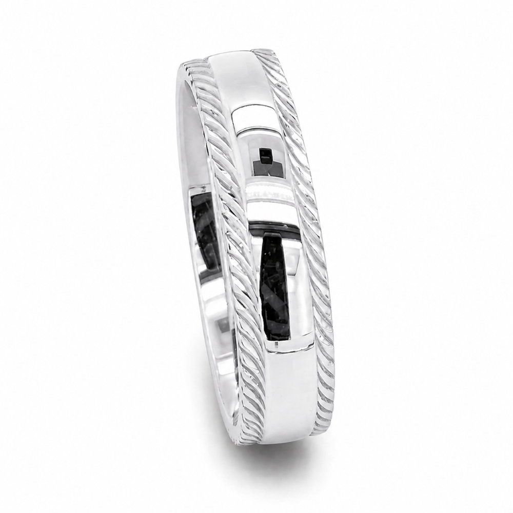 18KW-DC123-4MML 18ct white gold 4mm lined edge traditional court wedding ring standing image.jpg