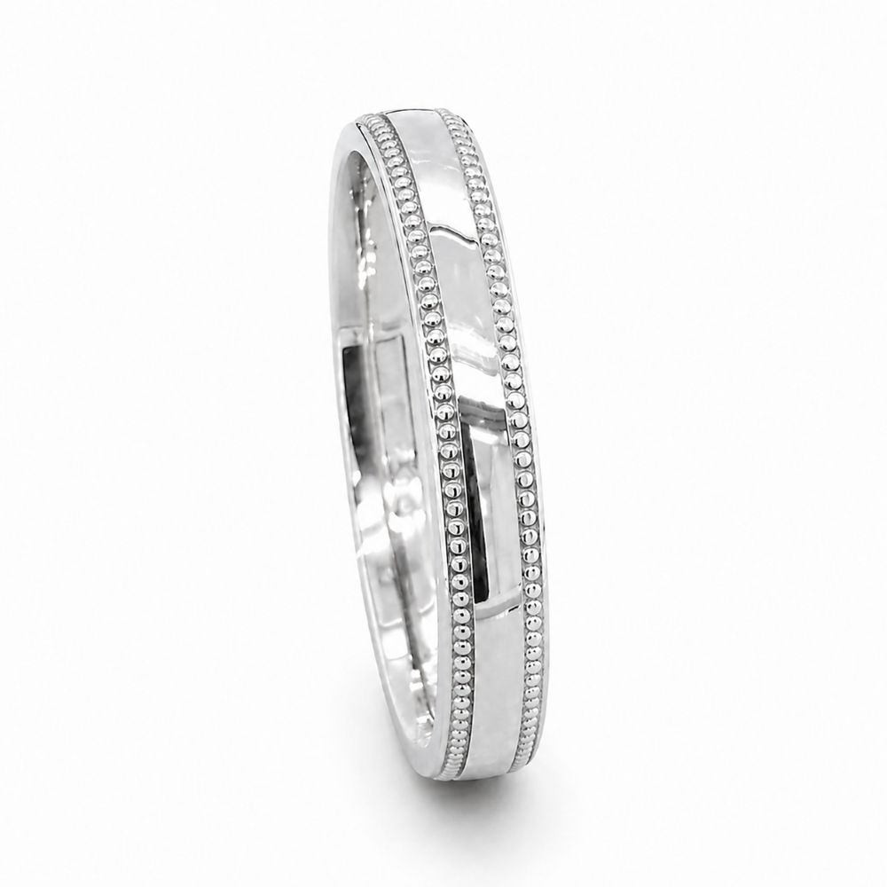 9KW-DC116-2.5MML 9ct white gold 2.5mm beaded edge trad court wedding band standing image.jpg 9KW-DC116-2.5MML 9ct white gold 2.5mm beaded edge trad court wedding band standing image.jpg