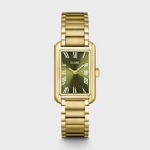 Cluse Womens Belisenna Gold Green Dial Watch CW15007