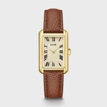 Cluse Womens Belisenna Gold Case Leather Watch CW15008