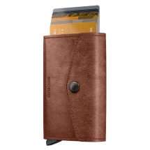 Secrid Envelope Cognac Coin Pouch Leather Wallet EV-Cognac