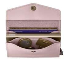 Secrid Envelope Pink And Gold Leather Wallet EOR-Ballet