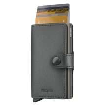 Secrid Matte Satin Steel Leather Wallet MMS-Steel