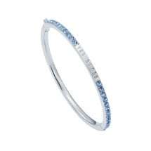 Ted Baker Claudia Silver Tone Blue Crystal Bangle TBJ4062-01-201