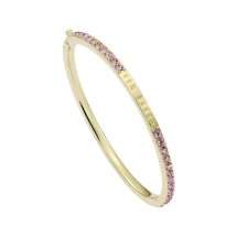 Ted Baker Claudia Gold Tone Pink Crystal Bangle TBJ4062-02-70