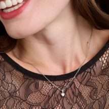 Ted Baker Harlow Silver Tone Mini Heart Necklace TBJ4170-01-02