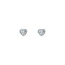 Ted Baker Harmony Silver Tone Mini Heart Earrings TBJ4172-01-02
