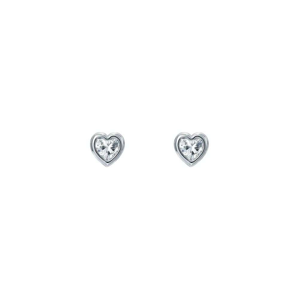 tbj4172-01-02 ted baker harmony mini crystal heart stud earrings silver tone clear crystal front image