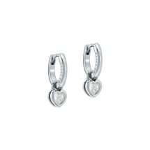 Ted Baker Harper Silver Mini Heart Huggie Earrings TBJ4173-01-02