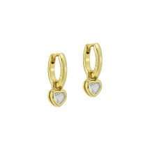 Ted Baker Harper Gold Mini Heart Huggie Earrings TBJ4173-02-02