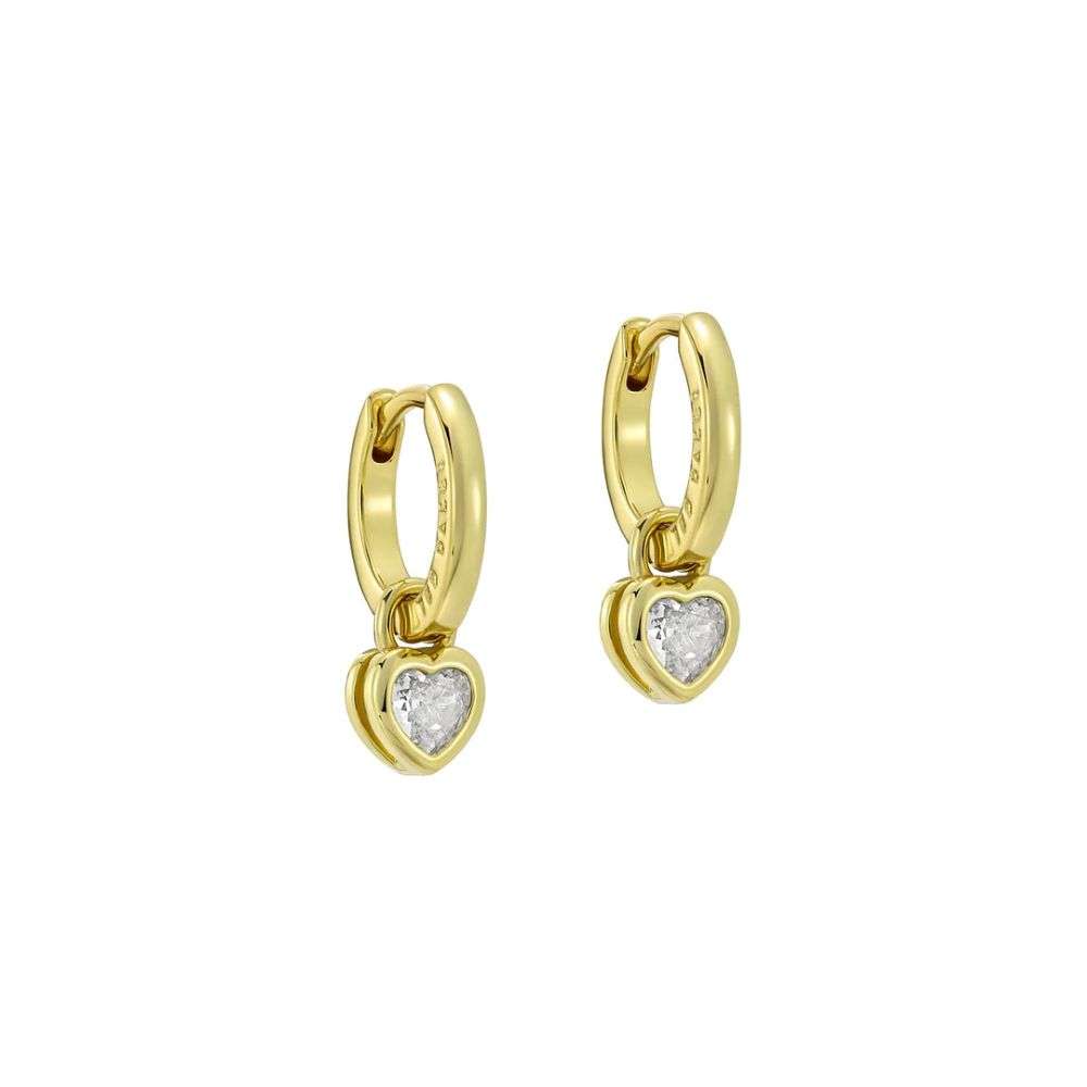 tbj4173-02-02 ted baker harper mini crystal heart huggie earrings gold tone clear crystal front image tbj4173-02-02 ted baker harper mini crystal heart huggie earrings gold tone clear crystal front image