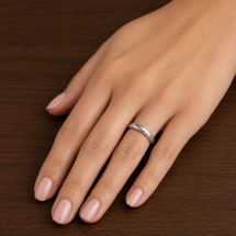 18ct White Gold 3mm Twisted Rope Edge Wedding Ring