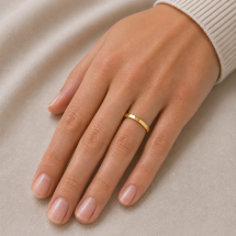 18ct Yellow Gold 2mm Soft Court Wedding Ring