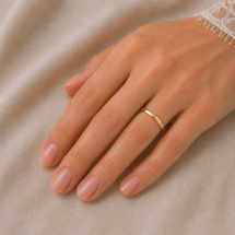 18ct Yellow Gold 2.5mm Soft Court Wedding Ring