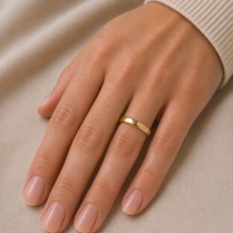 18ct Yellow Gold 3mm Soft Court Wedding Ring