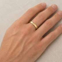 18ct Yellow Gold 4mm Light Soft Court Wedding Ring