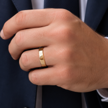 9ct Yellow Gold 6mm Soft Court Wedding Ring