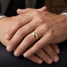 9ct Yellow Gold 6mm Traditional Court Wedding Ring