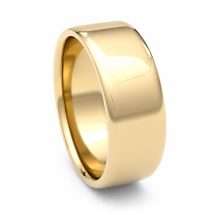 9ct Yellow Gold 7mm Soft Court Wedding Ring