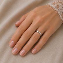 Argentium 2.5mm Soft Court Wedding Ring