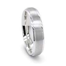 Palladium Men’s 5mm Court Matt Centre Wedding Ring