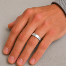 Palladium 6mm Medium Weight Soft Court Wedding Ring