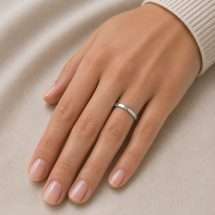 Platinum 2mm Soft Court Wedding Ring