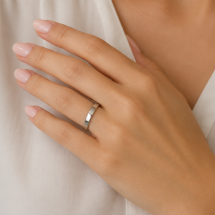 Platinum 2.5mm Medium Soft Court Wedding Ring