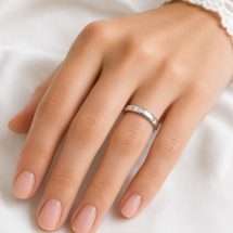 Platinum 3mm Medium Soft Court Wedding Ring