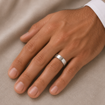 Platinum 5mm Light Soft Court Wedding Ring