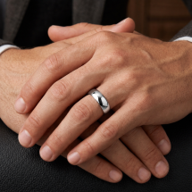 Platinum 6mm Medium Traditional Court Wedding Ring
