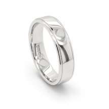 Palladium Men’s 5mm Soft Court Lined Edge Wedding Ring