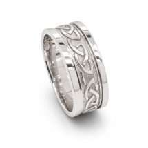 Sterling Silver 8.1mm Trinity Knot Celtic Wedding Ring