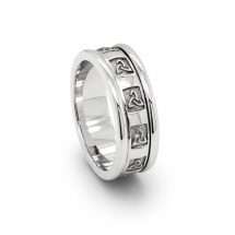 Sterling Silver 6.2mm Trinity Knot Icon Celtic Wedding Ring