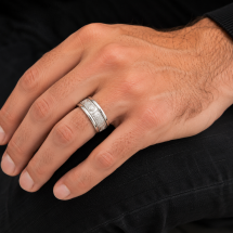 Sterling Silver 8.8mm Celtic Warrior Ring