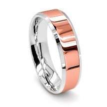 Argentium 9ct Gold 5mm Flat Bevelled Edge Wedding Ring